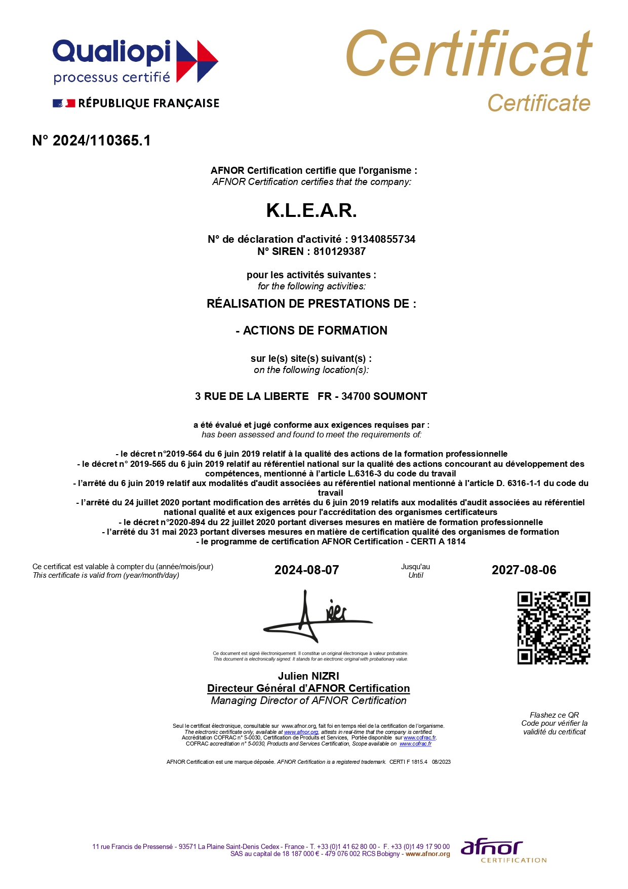 klear-certificat-qualiopi